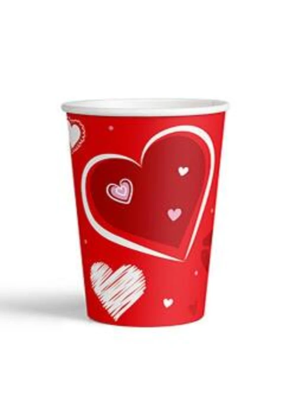 Karton Bardak Seni Seviyorum 8 Oz 8'li