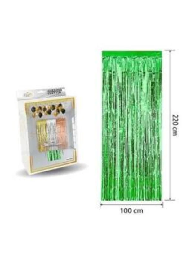 Metalize Yeşil Fon Perdesi
