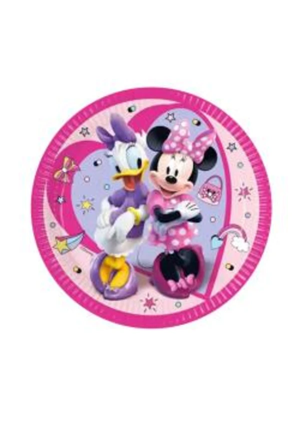 Minnie Junior Temalı Karton Tabak 23cm 8'li