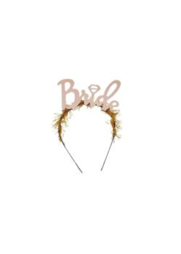 Bride Rose Gold Metal&Eva Taç