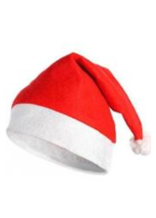Yılbaşı Polar Noel Baba Şapkası Çocuk Boy