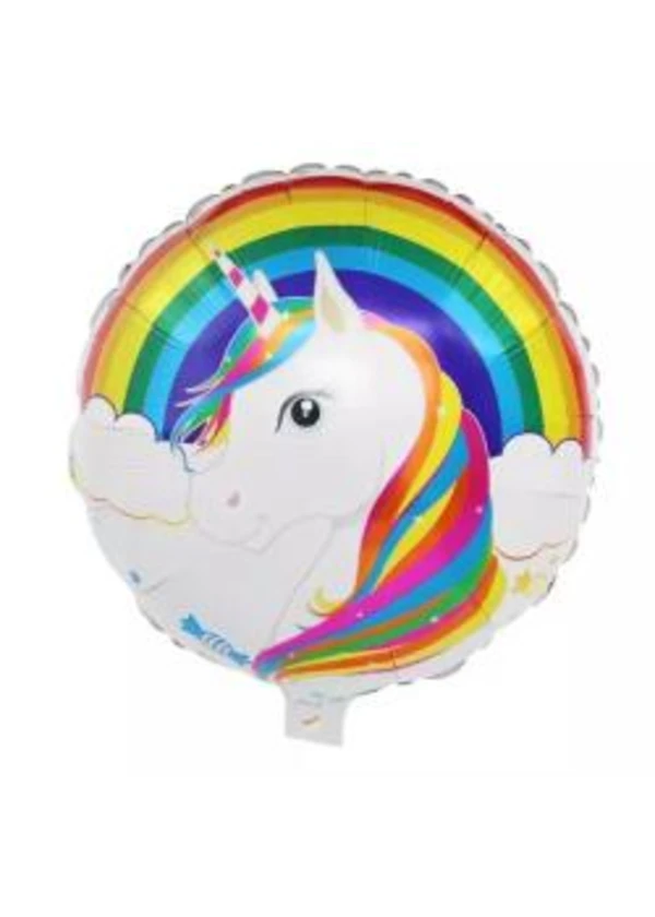 Unicorn Yuvarlak Folyo Balon 45cm