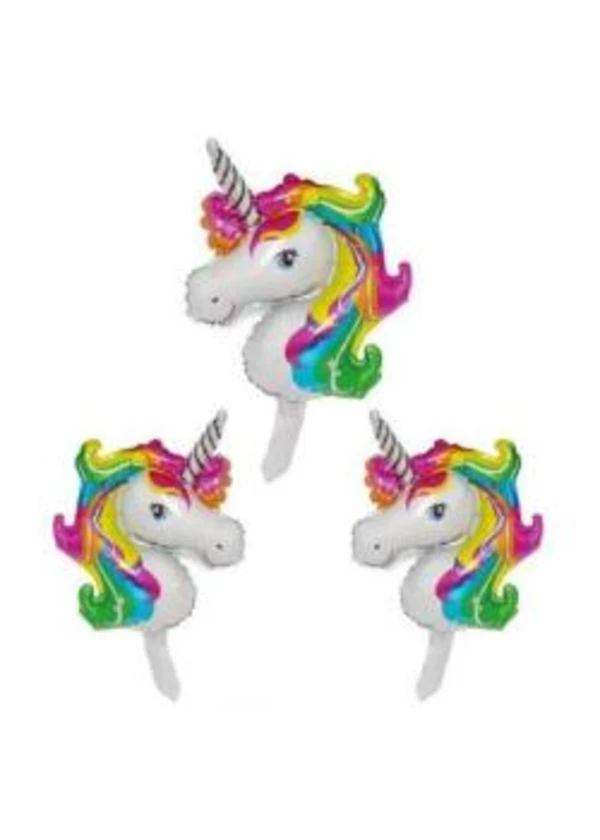 Unicorn Folyo Balon Seti 3'lü 45cm