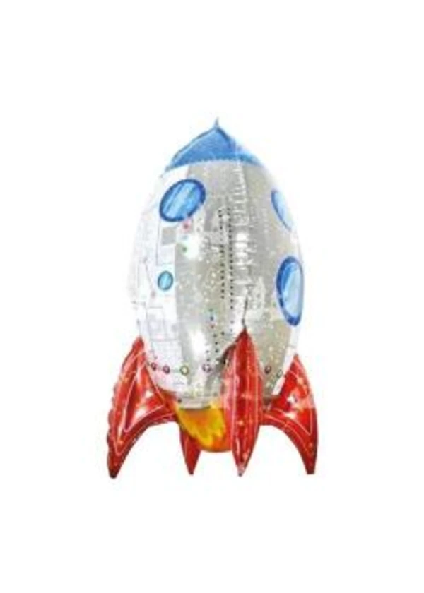 4D Roket Folyo Balon 75cm