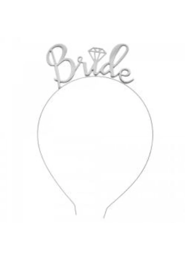 Bride Metal Gümüş Taç