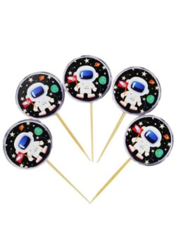 Astronot Uzayda Temalı Kürdan 20'li