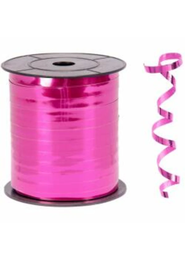 Metalik Fuşya Rafya 8mm
