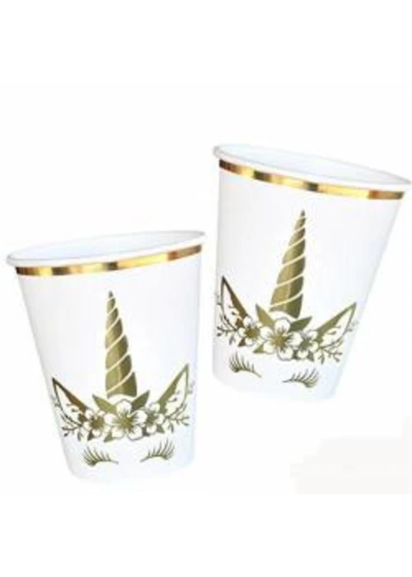 Unicorn Gold Karton Bardak 6'lı