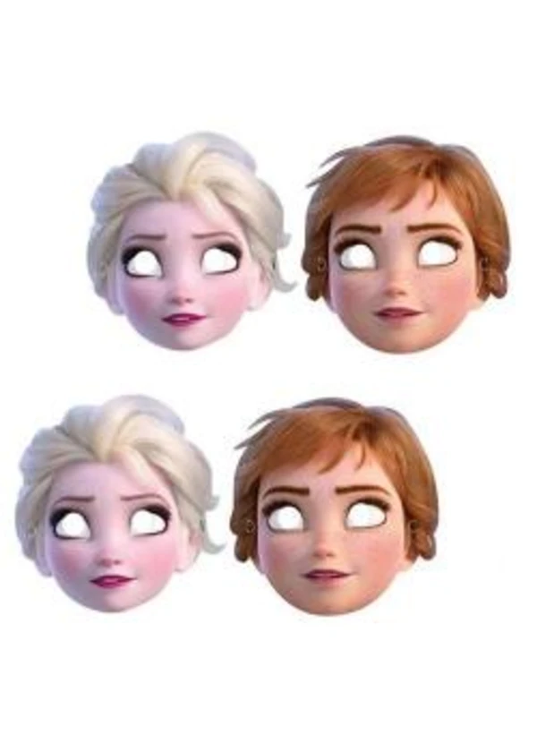 Frozen 2 Elsa Anna Kağıt Maske 6'lı