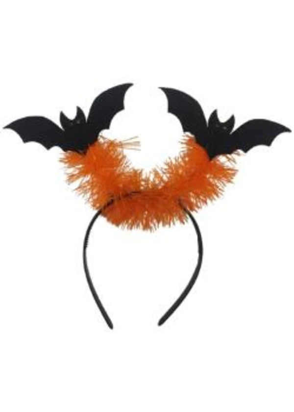 Halloween Yarasa Desenli Taç