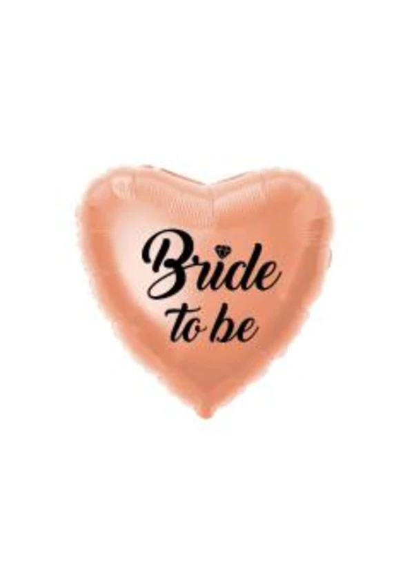 Bride To Be Baskılı Rose Gold Kalp Folyo Balon 60cm