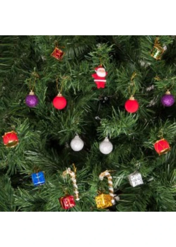 Yılbaşı Çam Ağacı Süsleme Seti Renkli Toplar 