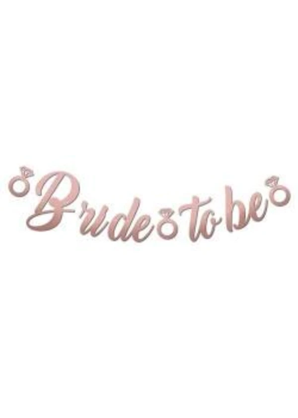 Rose Gold Bride To Be Harf Banner