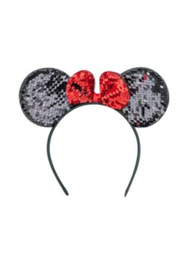 Minnie Mouse Pullu Gümüş Taç