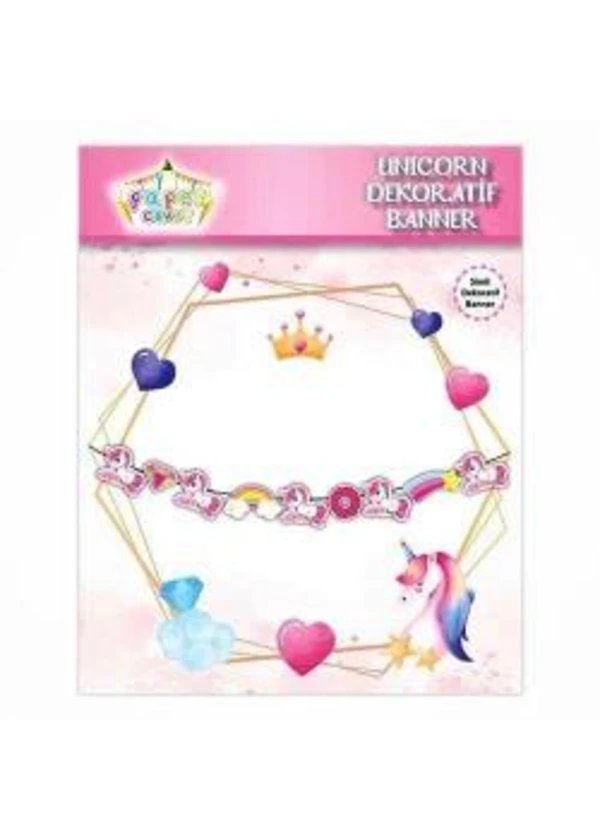 Unicorn Banner Süs