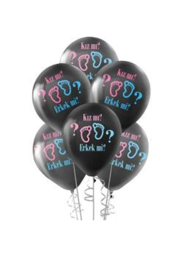 Cinsiyet Partisi Baskılı Balon 5'li