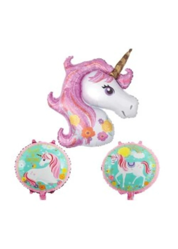 Unicorn Folyo Balon 3 lü