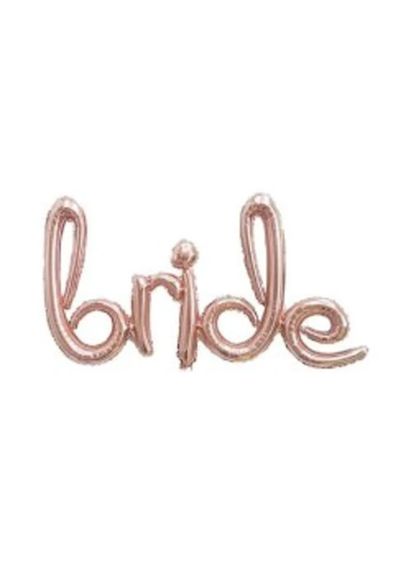 Bride Rose Gold El Yazısı Folyo Balon