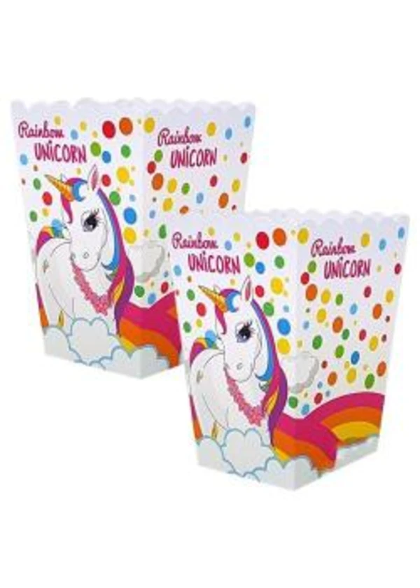 Unicorn Rainbow Mısır Kutusu 10'lu