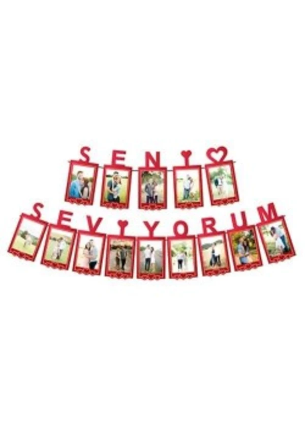 Seni Seviyorum Fotoğraf Çerçeveli Banner
