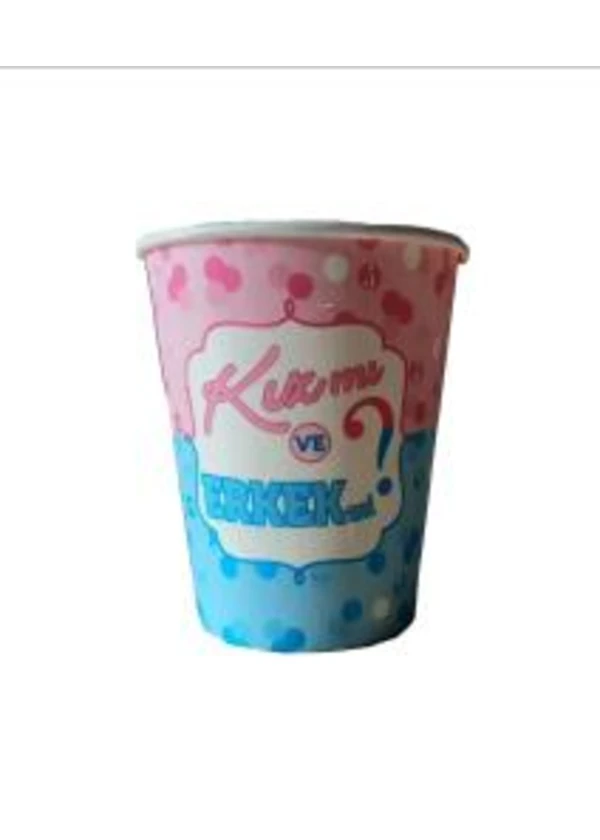 Cinsiyet Kız mı Erkek mi Tabak Bardak Set 8'li