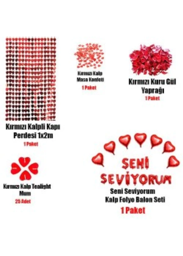 Romantik Aşk Paketi - Evlenme Teklifi Ekonomik Süsleme Seti