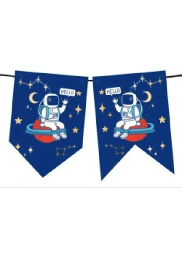 Astronot Uzayda Banner