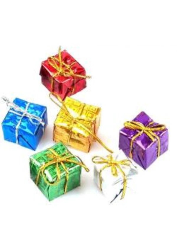 Yılbaşı Çam Ağacı Hediye Paketi Süsleme Seti 3cm 6'lı