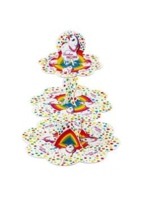 Unicorn Rainbow Temalı Kek Standı