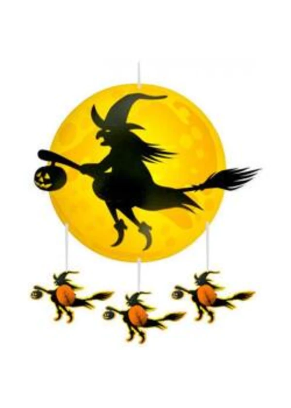 Cadılar Bayramı (Halloween) Cadı Figürlü Sarkıt Süs