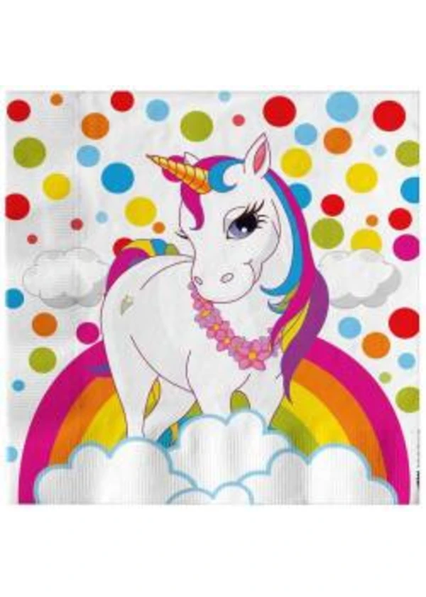 Unicorn Rainbow Peçete 16'lı