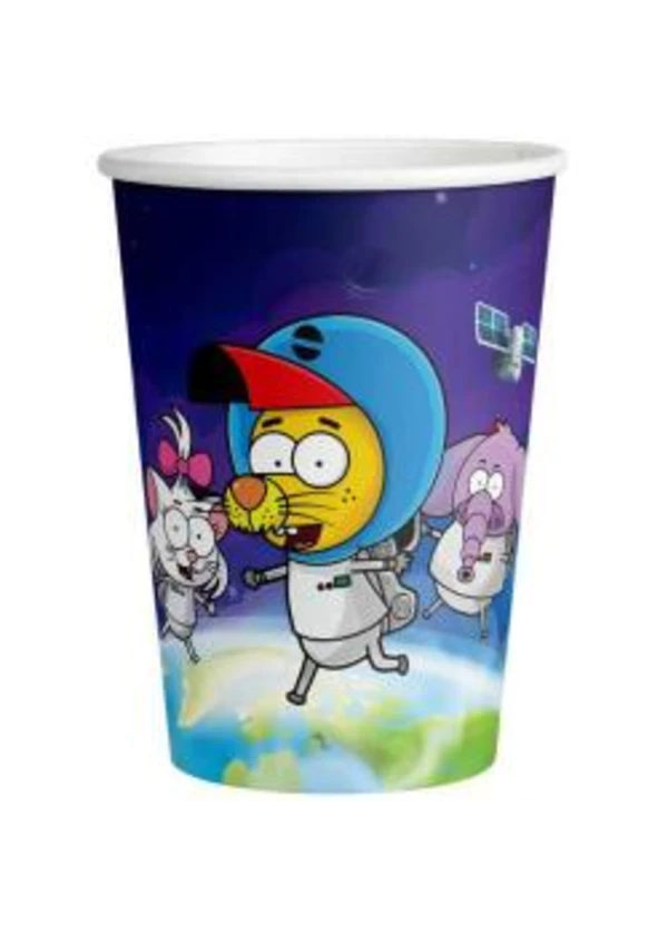 Kral Şakir Uzayda Karton Bardak 8'li