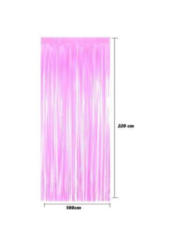 Metalize Pembe Fon Perdesi