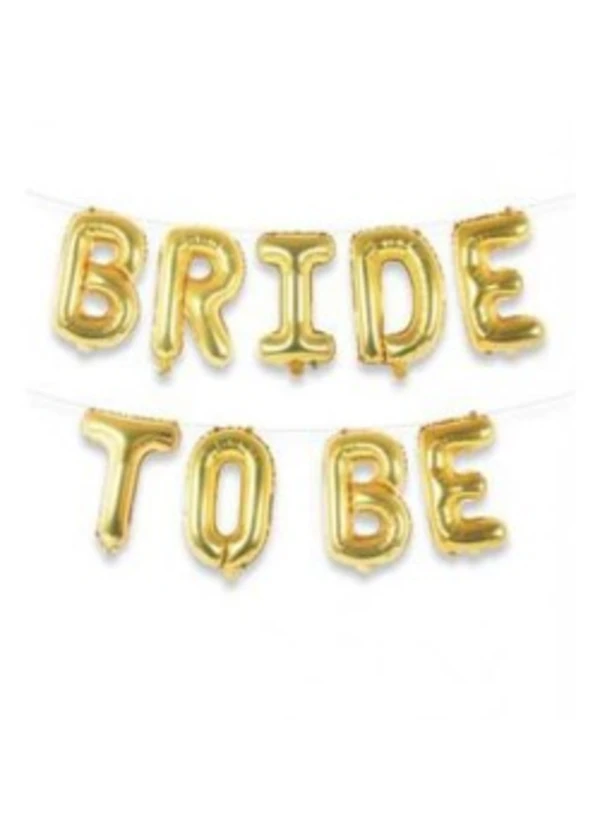 Bride To Be Altın Folyo Balon Seti