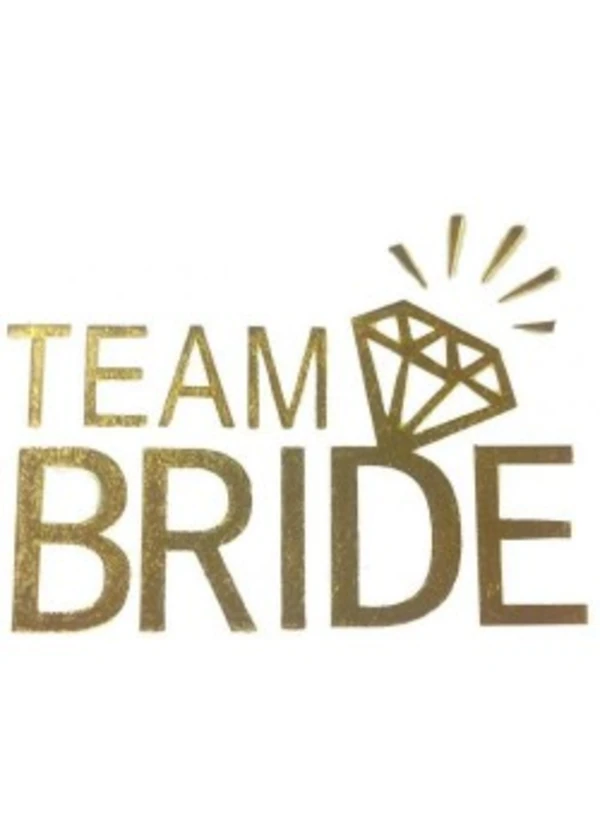 Team Bride Tek Taşlı Altın Dövme 10'lu