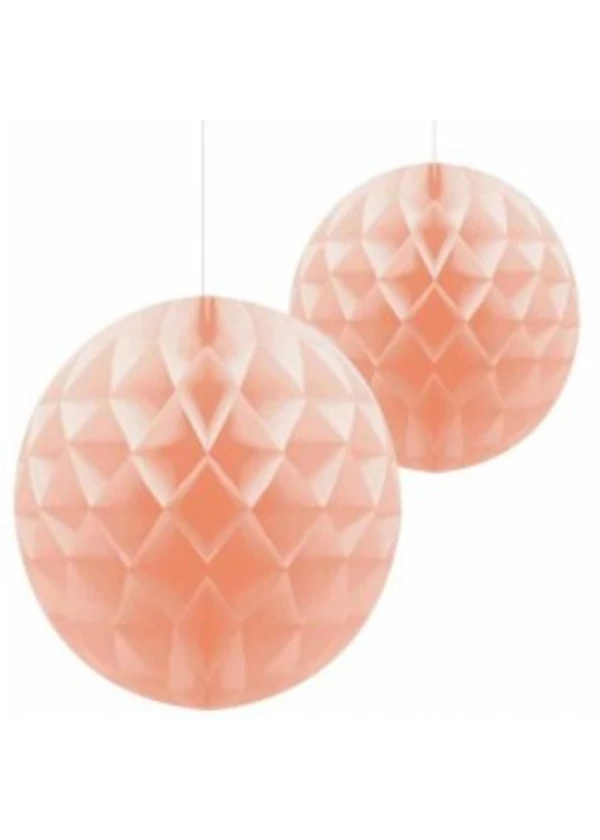 ??İkili Somon Petek Top Süs