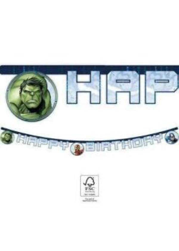 Avengers Happy Birthday Harf Banner
