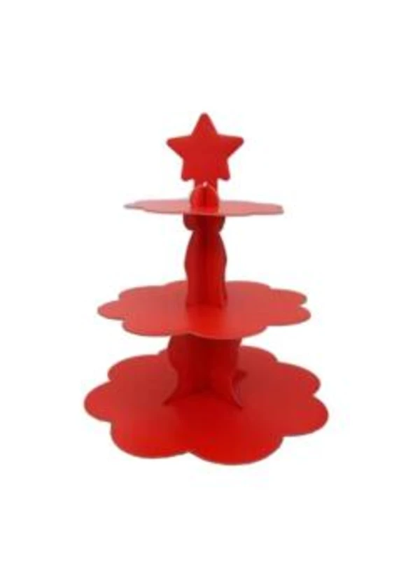 Kırmızı Kek Standı