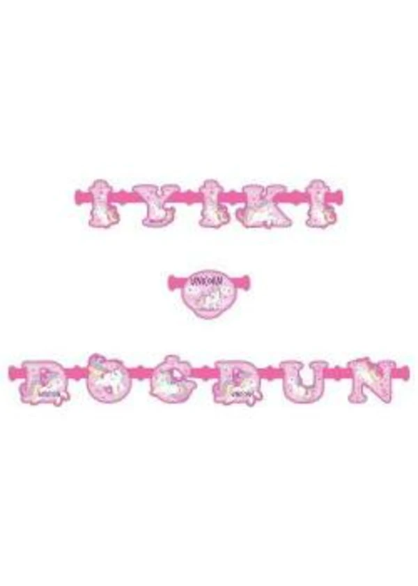 Unicorn İyi Ki Doğdun Harf Banner