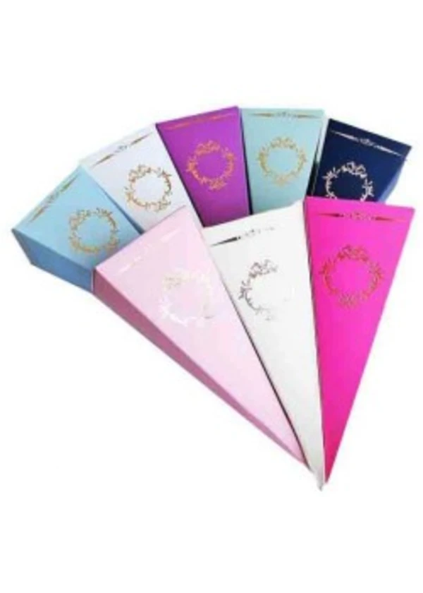 Varaklı Açık Mavi ?Külah Şeker Kutusu 25'li