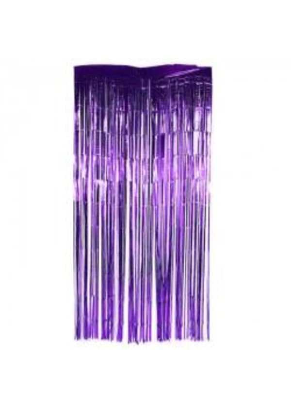 Metalize Mor Fon Perdesi 1x2m