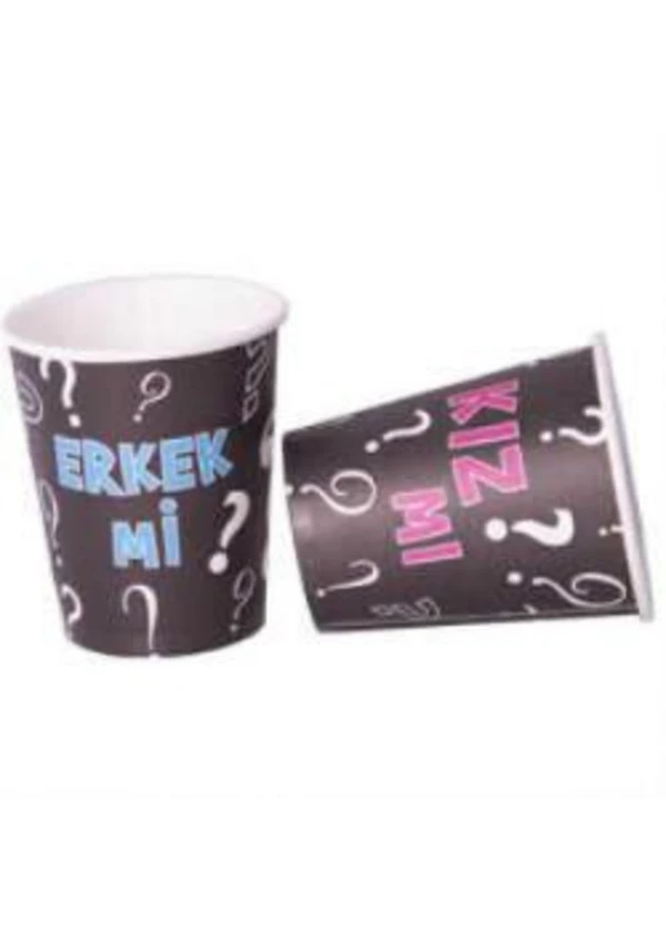 Cinsiyet Belirleme Partisi Karton Bardak 8'li