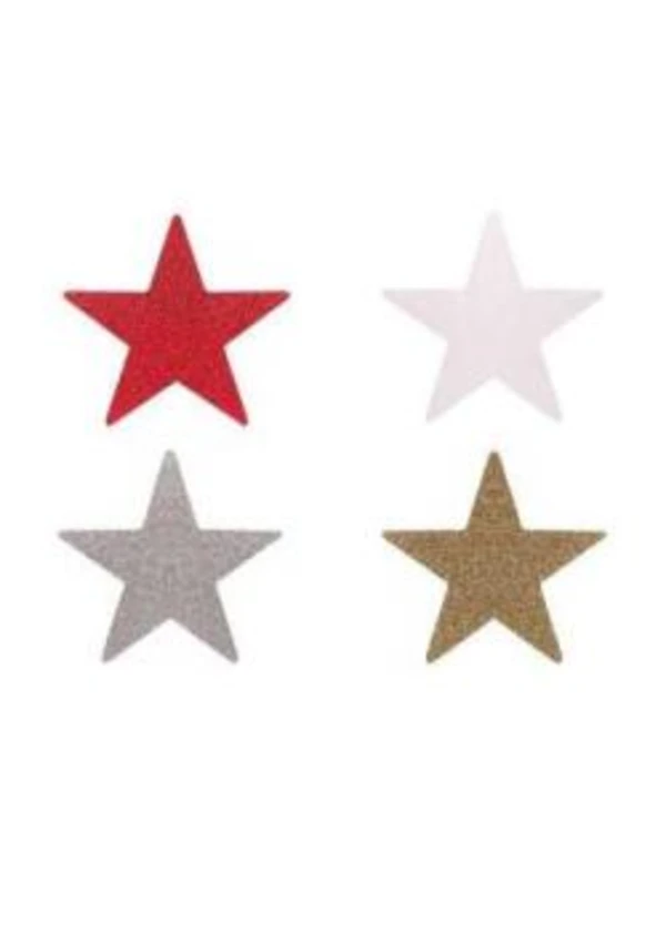 Yıldız Strafor Dekor Süs Karışık 4'lü