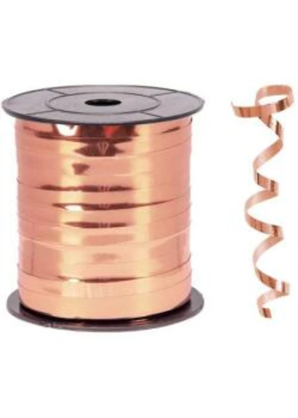 Metalik Rose Gold Rafya 8mm