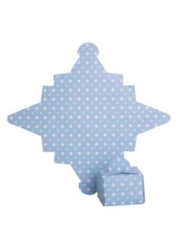 Mavi Puantiyeli Lokum Kutusu 50'li