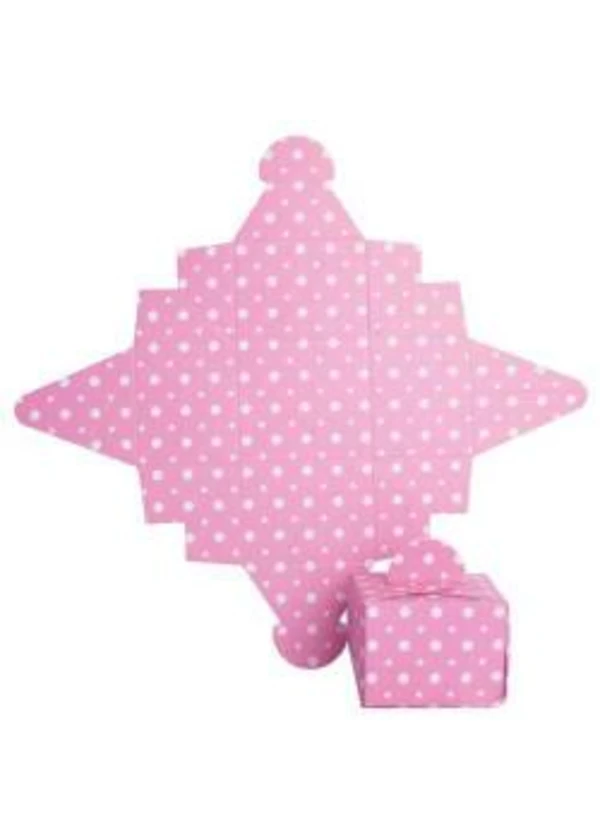 Pembe Puantiyeli Lokum Kutusu 50'li