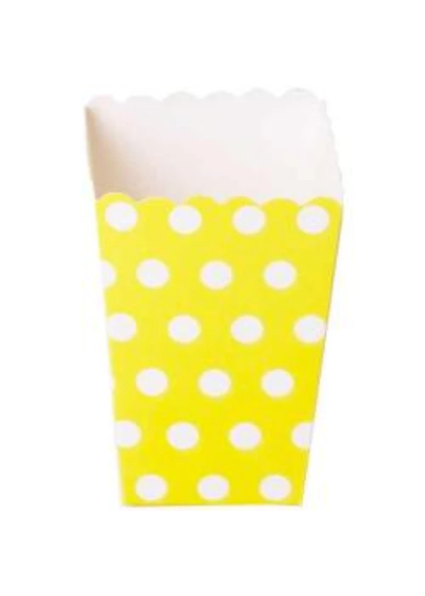Beyaz Puantiyeli Sarı Mısır Kutusu 10'lu