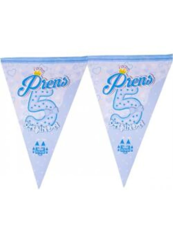 Prens 5 Yaşında Üçgen Flama