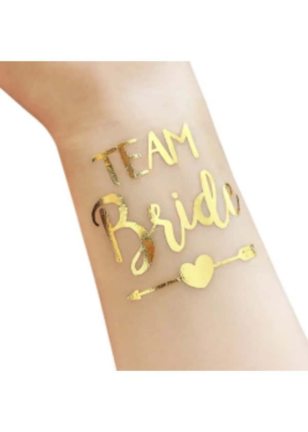 Team Bride Altın Dövme 10'lu