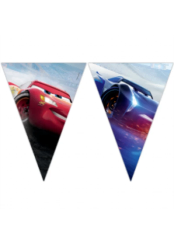 Cars Mixed Design Üçgen Flama